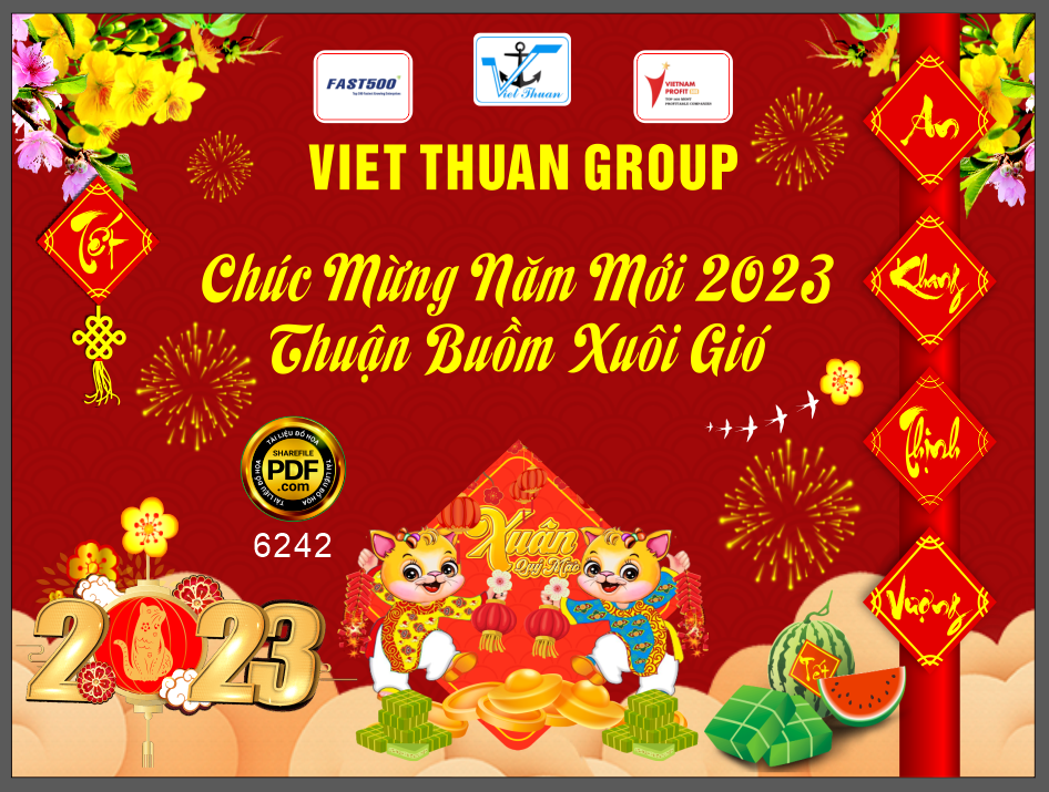 Market Chúc mừng năm mới 2023 - Thuận buồm xuôi gió