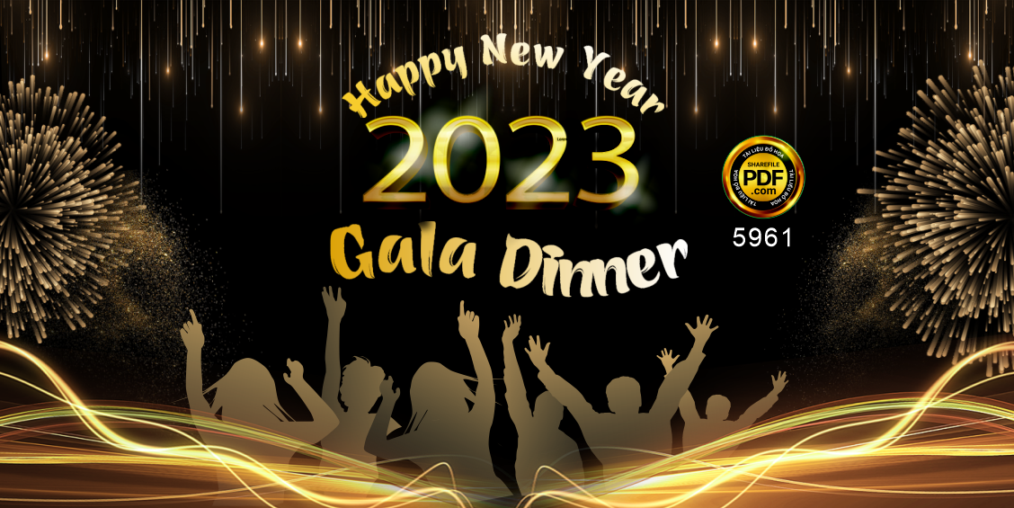 Backdrop Happy new year 2023 Gala dinner #22 file corel