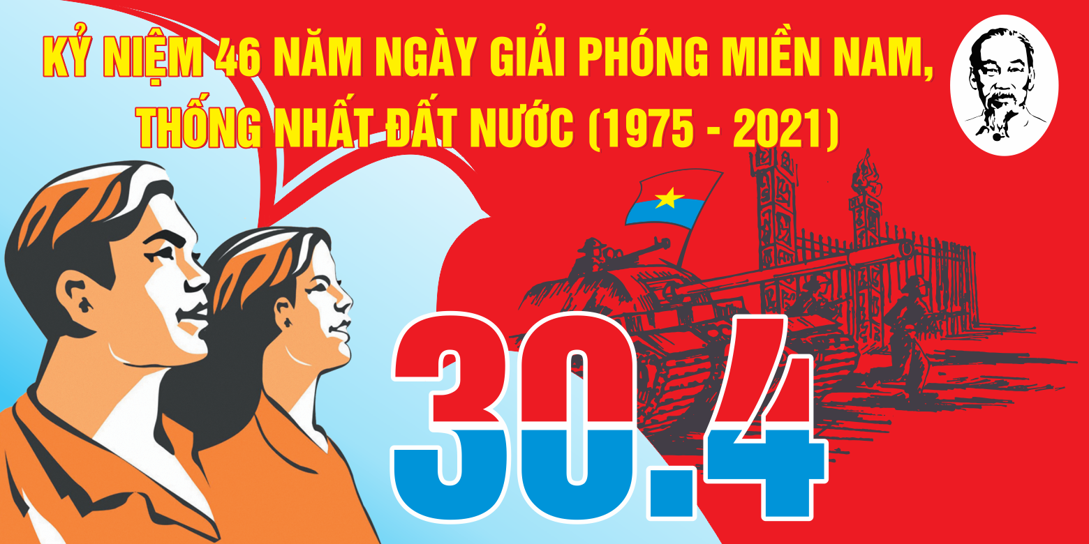 Pano tấm lớn kỷ niệm 46 năm ngày giải phóng miền nam file CDR