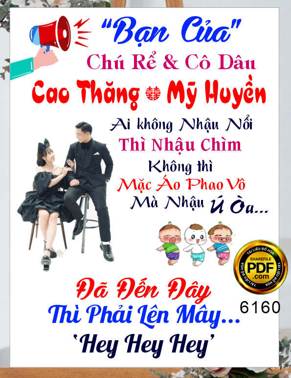 Bảng welcome wedding Cao Thăng và Mỹ Huyền