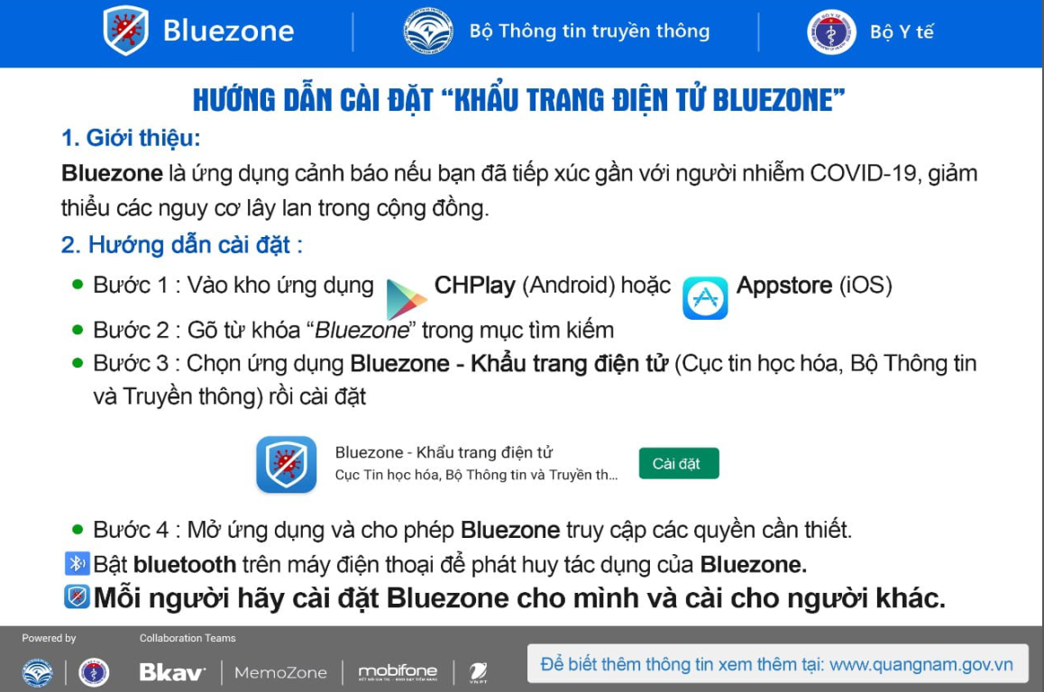 Market cài đặt khẩu trang điện tử bluezone file CDR