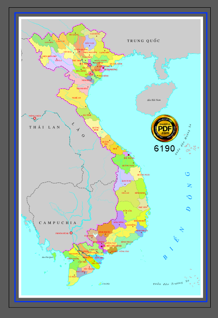 Market Vector bản đồ Việt Nam #2 file corel