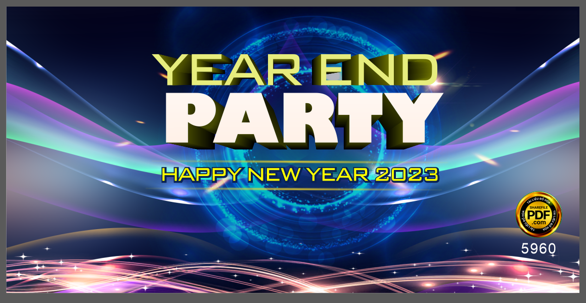 Backdrop Year end party happy new year 2023 #21